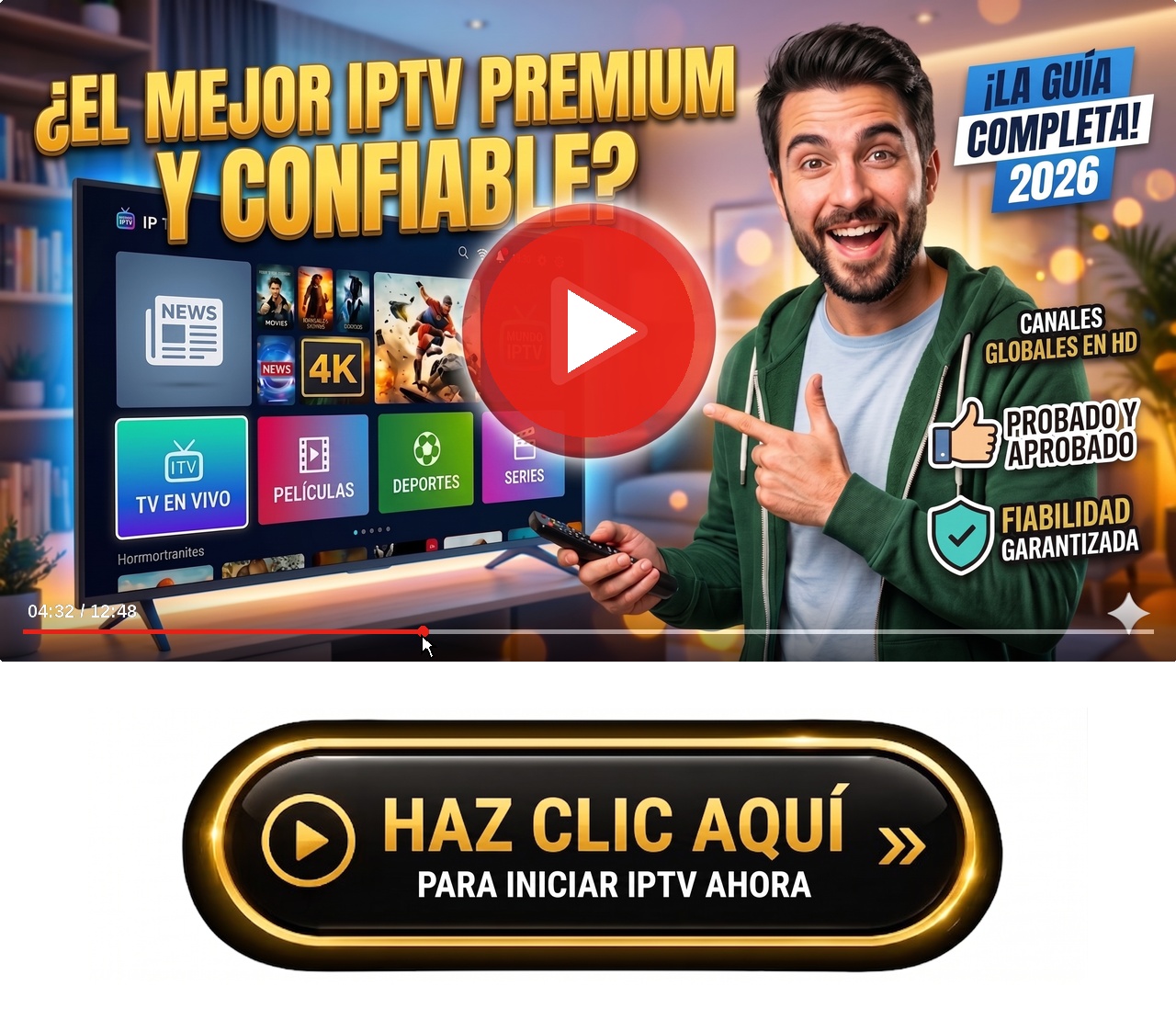 Mejor configuracion de cache para reproductores IPTV latino - Guía 2026